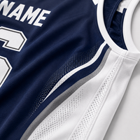 Seragam Basket Geometris Ramah Lingkungan 100% Poliester Bernapas, Set Jersey Tanpa Lengan dan Celana Pendek, Pakaian Tim Bermotif untuk Olahraga