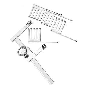 Écarteur de vertèbres à bras articulés détachables, quatre lames, instruments chirurgicaux orthopédiques manuels, ensemble de rétracteurs de colonne vertébrale par Grip Surgical - Product Image 1