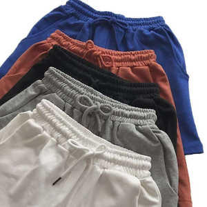 Shorts de sport décontractés pour hommes avec logo personnalisé, respirants, 100 % coton tissé, taille élastique vintage, doublure unie, séchage rapide - Product Image 5
