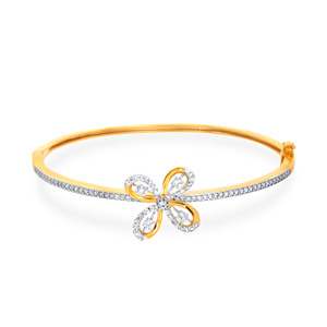 Pulsera de Cadena de Oro Amarillo de 14K de Lujo con Diamantes Cultivados en Laboratorio para Mujer, con Eslabones Geométricos Entrecruzados Clásicos e Intrincados - Product Image 1