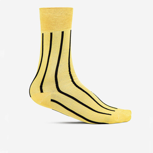Men's Yellow Striped Ankle <b>Socks</b> Knitted Regular Fit Patterned <b>Sock</b> Design Your Own Custom Men's Casual <b>Socks</b> - Product Image 2