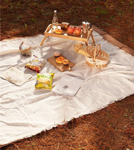 Thêm lớn du lịch bãi biển Chăn có thể gập lại du lịch Mat Multilayer bãi biển Chăn với dây đai tùy chỉnh in Dã Ngoại ném - Product Image 4