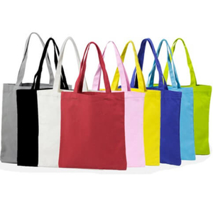 <b>Canvas</b> Shopping Bag Medium Size Top Handle Grocery Tote Natural Color Hand Length Handle - Product Image 3
