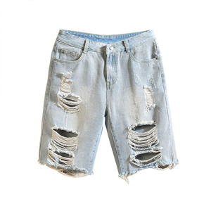 High Quality Women's Straight Casual Denim <b>Jeans</b> Shorts Breathable Eco-Friendly 100% Cotton Customizable Wholesale - Product Image 1