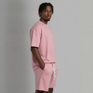 Ensemble de t-shirts à manches courtes pour homme, personnalisés, tricotés, 100% coton, respirants, écologiques, décontractés, streetwear - Product Image 2