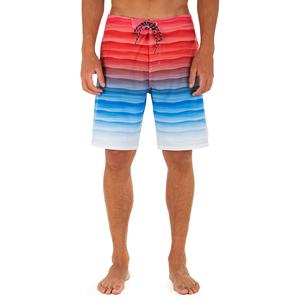 Short de bain d'été confortable et respirant pour hommes Short de plage de fitness à séchage rapide avec motif solide en tissu de maille imprimé - Product Image 1