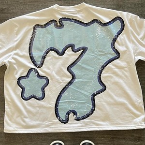 T-shirt en coton imprimé vintage streetwear de haute qualité pour hommes - Product Image 5