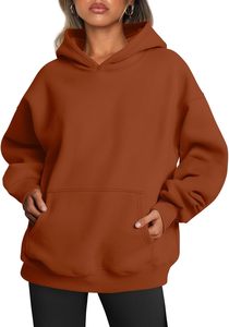 Sudadera con Capucha Oversize Rosa de Forro Polar 2026 al por Mayor, Unisex, Color Sólido, Diseño con Bolsillos, Manga Larga, Tejida, para Otoño, ODM OEM - Product Image 6