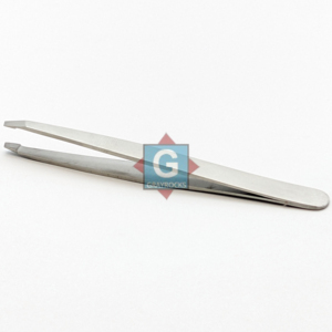 Slanted Stainless Steel Eyelash Extension Tweezers Precision Beauty <b>Tool</b> Makeup Instrument - Product Image 3
