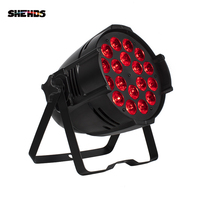SHEHDS - Foco LED Grande de Aleación de Aluminio, 18 x 12 W, RGBW, Iluminación DMX512, Foco de Escenario para Bodas e Iglesias
