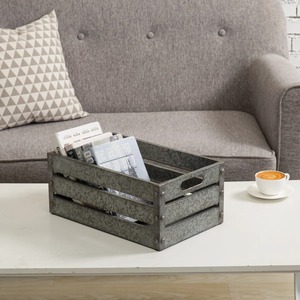 Multipurpose Galvanized Metal Storage <b>Box</b> Perfect <b>For</b> Fruits Vegetables Magazines And <b>Garden</b> Supplies Wholesale From India - Product Image 5