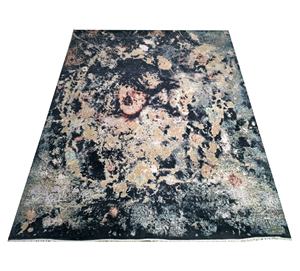 Moderne Noué À La Main Laine/Bambou Tapis de Soie - Product Image 1