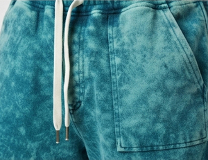 OEM Custom Men's Acid Wash Fleece Shorts 100% Cotton Fleece Terry Athletic Gym Fitness Running Casual Shorts Men Manufacturer - Product Image 4