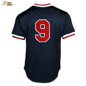 Maillots de baseball à col en V de sublimation professionnelle maillots de baseball en gros de haute qualité - Product Image 3