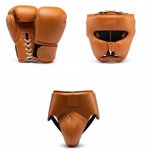 Head Guard Groin Guard Top Quality Genuine Leather Boxing Sets Wholesale Price Boxing Sets Customize Boxing Gloves RL-BS_109 - Product Image 5