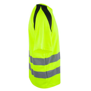 Hot Sale Short Sleeve Safety T-Shirts Round Neck Men Quick Dry High Visibility Reflective Construction Working T-Shirts - Product Image 3