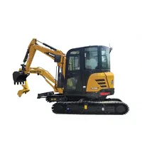 Excavatrice Sany SY35U 63 tonnes d'occasion de qualité supérieure |   Moteur OEM |   Seau de 0,12 mètre cube |   Pour les projets municipaux