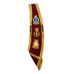 Écharpe de tambour-major en ruban de soie faite à la main, légère et tactique, personnalisable en gros pour uniforme, Noël et remise des diplômes - Product Image 5