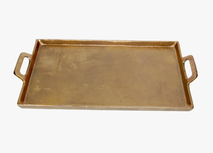 Plateau de service rectangulaire en aluminium fait main, luxe moderne, pour noix, fruits, en-cas, desserts, pour le Ramadan et les mariages - Product Image 2