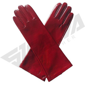 Real Sheepskin Wrist-Length Extra Long Straight Style Winter Warm Cuff Eco-Friendly Breathable Opera Gloves Outdoor Casual Beach - Product Image 5