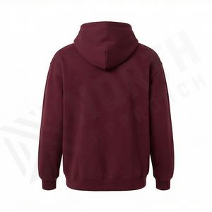 Sweat-shirts à capuche personnalisés 100 % coton molletonné 320 GSM, épais, prix usine, doux, chauds, confortables, avec poche, vente en gros - Product Image 2