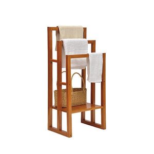 Porte-serviettes décoratif en métal à 3 niveaux de haute qualité, durable et fiable pour suspendre les vêtements dans la salle de bain - Product Image 2
