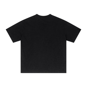 Wholesale Casual Loose Simple Blank Custom Silk Screen Printed Acid Wash Boxy Design 100% Cotton High Quality Men's Front - Product Image 2