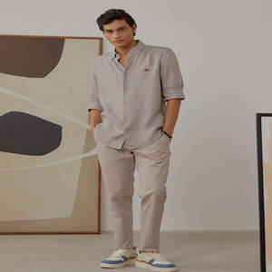 Camisa de algodón de manga larga ajustada de lujo de alta calidad para hombre, ropa informal y Formal transpirable de manga larga para oficina - Product Image 6