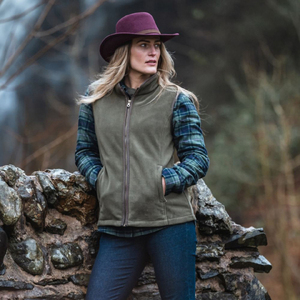 Chaleco de caza de forro polar para mujer, con cremallera completa, cuello alto, para exteriores, sin mangas, OEM, venta al por mayor, multicolor - Product Image 5