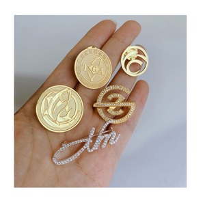 Fashion Design Custom Women Clothes Sew on Branded <b>Name</b> Gold <b>Tags</b> Neck <b>Tag</b> Metal logo Brand - Product Image 3