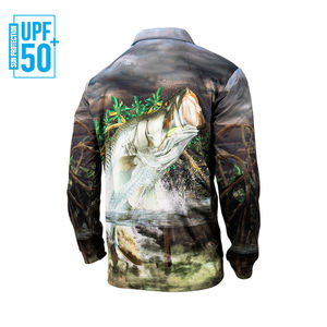 Camisa Polo de Pesca para Hombre, Sublimada, Anti-UV UPF 50, Secado Rápido, Transpirable, 100% Poliéster, Cuello con Botones, Calidad Superior, Manga Larga - Product Image 5