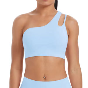 Nuevo sujetador deportivo de yoga con espalda descubierta y hombros descubiertos, tela elástica, alta calidad, transpirable, con soporte, cómodo y sin costuras. - Product Image 2