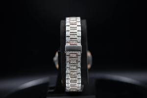 Reloj de Moissanita con Corte Brillante VVS1, Cuadrado, Estilo Antiguo, Hip Hop, Lujoso, de Cuarzo, con Esfera de Cristal, Colección para Hombre - Product Image 2