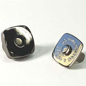 Decorative <b>Metal</b> Magnetic <b>Button</b> Brass Plated Flower Snaps Closures - Product Image 6