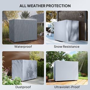 Housse de protection pour hamac de patio extérieur gris foncé 81''x49''x65'' avec protection UV, résistante à l'eau et à la poussière - Product Image 4