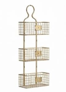 <b>Hanging</b> Metal <b>Wire</b> Storage <b>Baskets</b> Rectangle Modern Design Multi-Purpose Neatening Organizer For Home - Product Image 6