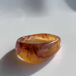 Resin <b>Plain</b> Band <b>Ring</b> with Geometric Design Modern Christian Wedding Bands <b>Rings</b> Unisex Daily Wear Jewelry Third Party Certified - Product Image 5