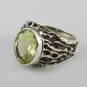 Anillos de Plata de Ley 925 con Topacio Amarillo Limón, Joyería de Plata 925, Plata en Oferta - Product Image 3