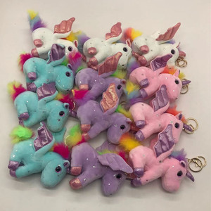 Custom My Little Pony Plush Keychain <b>Soft</b> <b>Stuffed</b> Animal <b>Toy</b> 11CM-30CM For Kids Age 3 And Above Unisex Colorful Unicorn Design - Product Image 3