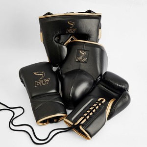Hot Selling Premium Quality New Fly Boxing Set All Colour Muay Thai Lace Up Boxing Equipment 100% Cowhide Leather <b>Head</b> Groin Cup - Product Image 6