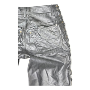 Leather Pants <b>Slim</b> Fit <b>Jogger</b> Tight Leather Pant Middle Waist Man Custom Made Leather Men Wholesale Price Leather Pant - Product Image 6