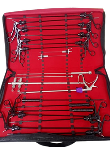 Juego de Instrumentos para Cirugía Laparoscópica, Kit Quirúrgico Mínimamente Invasivo Completo con Trócares, Pinzas, Tijeras, Portaagujas - Product Image 3