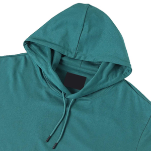 Sudadera con capucha ligera para hombre con bolsillo canguro – Verde azulado - Product Image 6