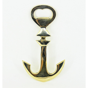 Décapsuleur robuste en laiton, ouvre-bouteille vintage doré en métal, cadeaux pour fêtes nautiques, faveurs de mariage marins, articles de bar côtiers - Product Image 1
