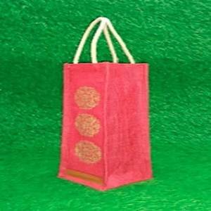 1.5 Liter Jute Single <b>Bottle</b> Bag <b>Water</b> <b>bottle</b> bag Customize Reusable <b>Bottles</b> Holderprint eco friendly reusable - Product Image 1