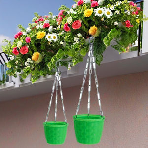 Macetas Colgantes de Plástico de 8 Pulgadas, Ecológicas y Ligeras, para Plantas de Interior y Exterior, para Uso Diario en Balcones y Terrazas - Product Image 4