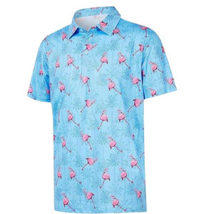 Polo en tricot imprimé pour homme, polos imprimés de haute qualité pour homme avec des motifs imprimés uniques - Product Image 3