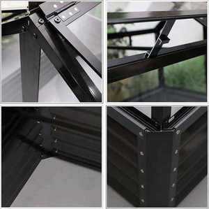 Vente en gros de jardinières surélevées galvanisées Momoplant 47x31x45 pouces, bac à plantes pour jardin extérieur, serre pour cultiver des plantes et des herbes - Product Image 2