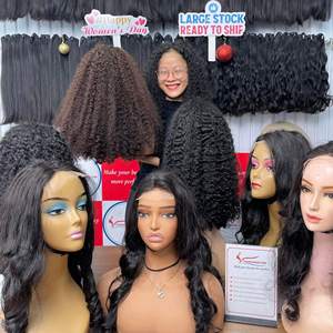 Venta Relámpago de Pelucas de Cabello Humano Rizado Estilo Pixie de Lujo, Cabello Virgen Vietnamita - Peluca de Cabello Humano con Doble Trama Invisible y Encaje HD de Vietnam - Product Image 6