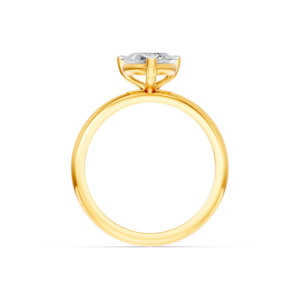 Anillo de Oro Sólido de 14K, 9K, 10K y 18K con Diamante de Laboratorio, Certificado IGI, RJC, ODM, OEM, Fabricante de Joyería Fina Ética, Venta al Por Mayor E200985 - Product Image 3